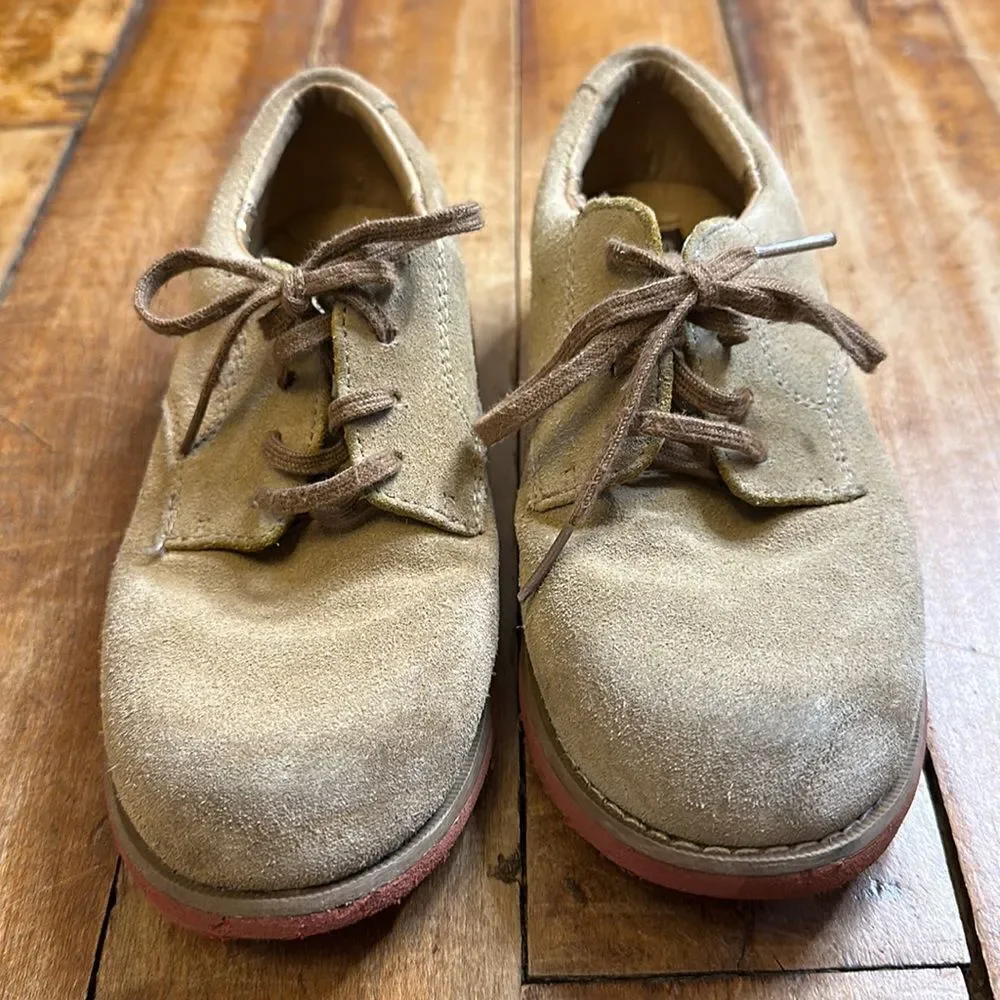 Sperry Topsider Tevin Boys Size 1 tan dress shoes Easter shoes